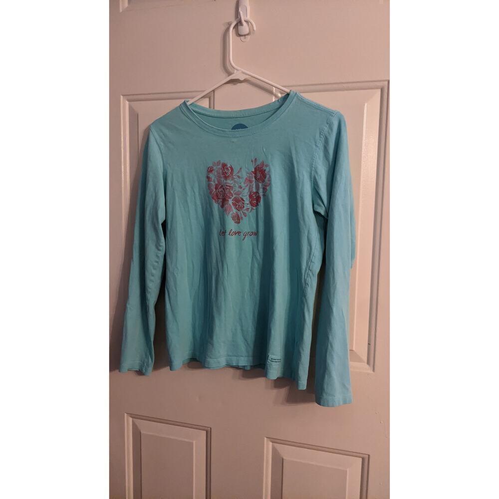 Life Is Good Let Love Grown Crusher Tshirt Women's XS, Longsleeve